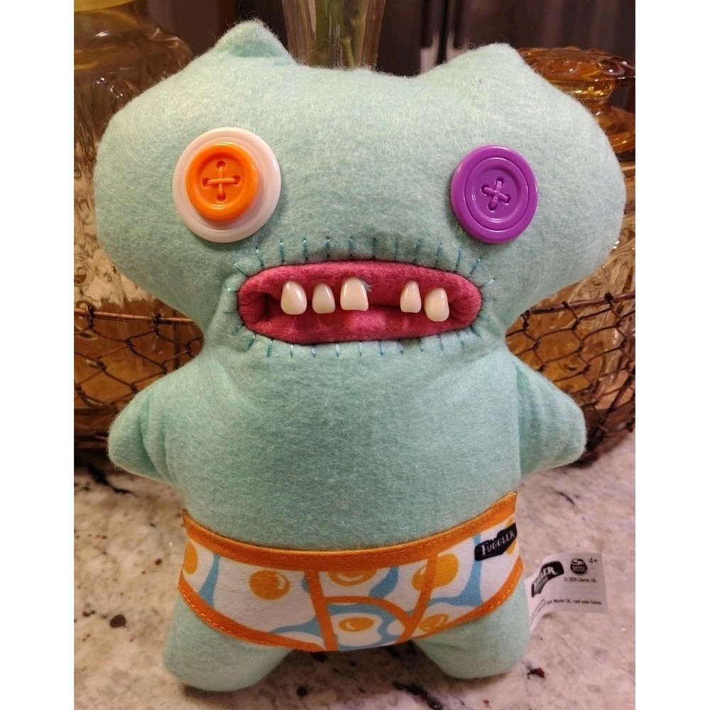 Fuggler Plush Budgie Underwear Funny Ugly Monster Blue Button‎ Eyes Monster